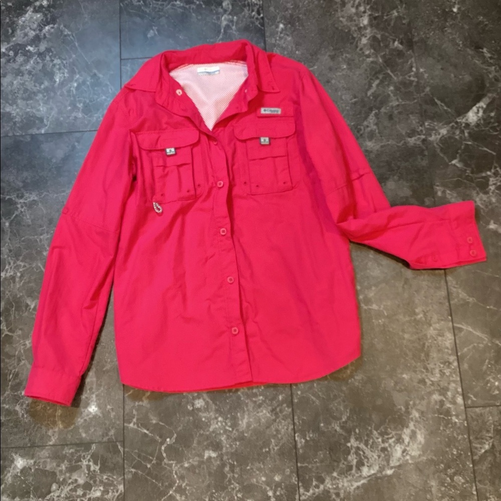 COLUMBIA PFG Pink Top